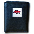 Arkansas Razorbacks Leather Tri-fold Wallet